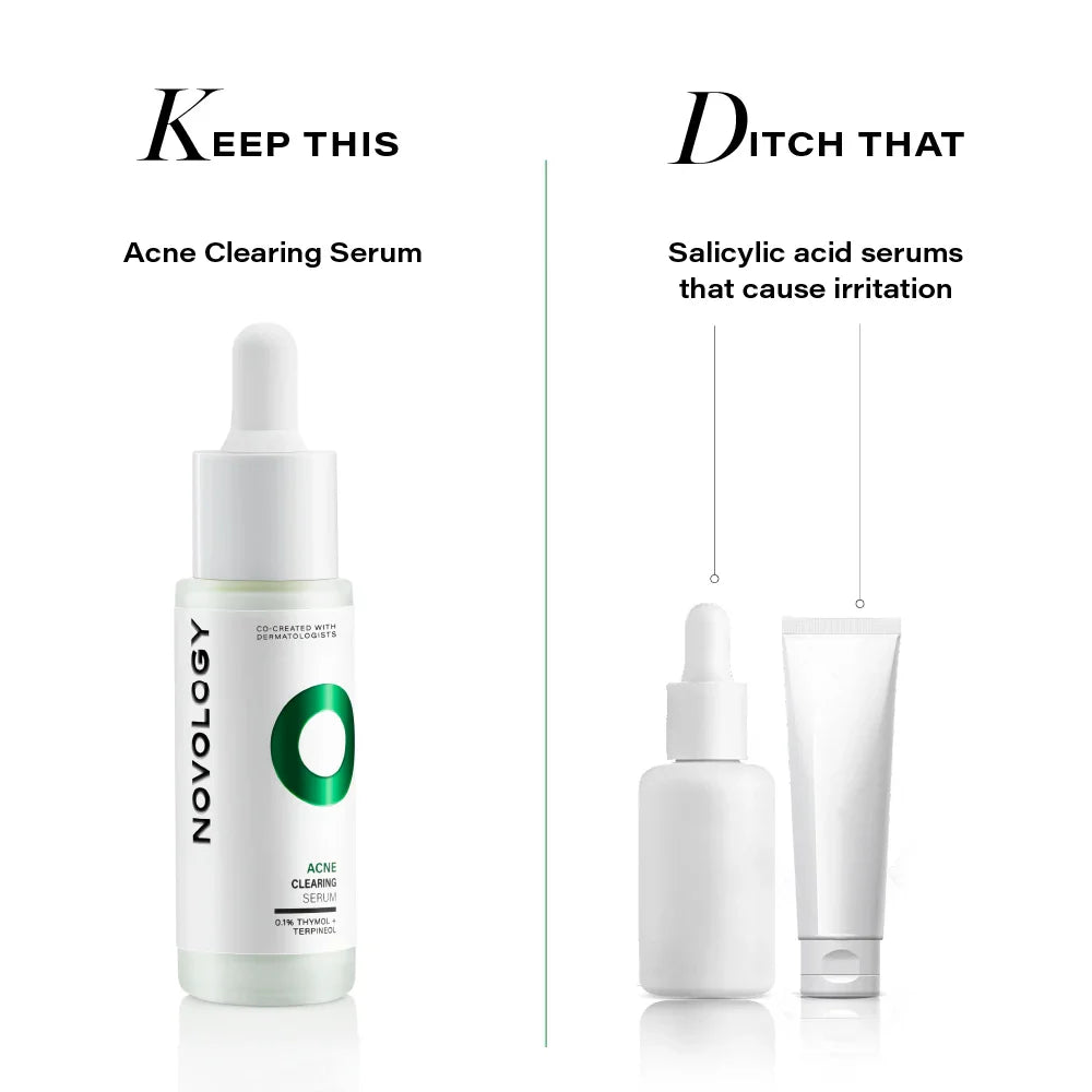 Novology Acne Clearing Serum with 0.1% Thymol and Terpineol