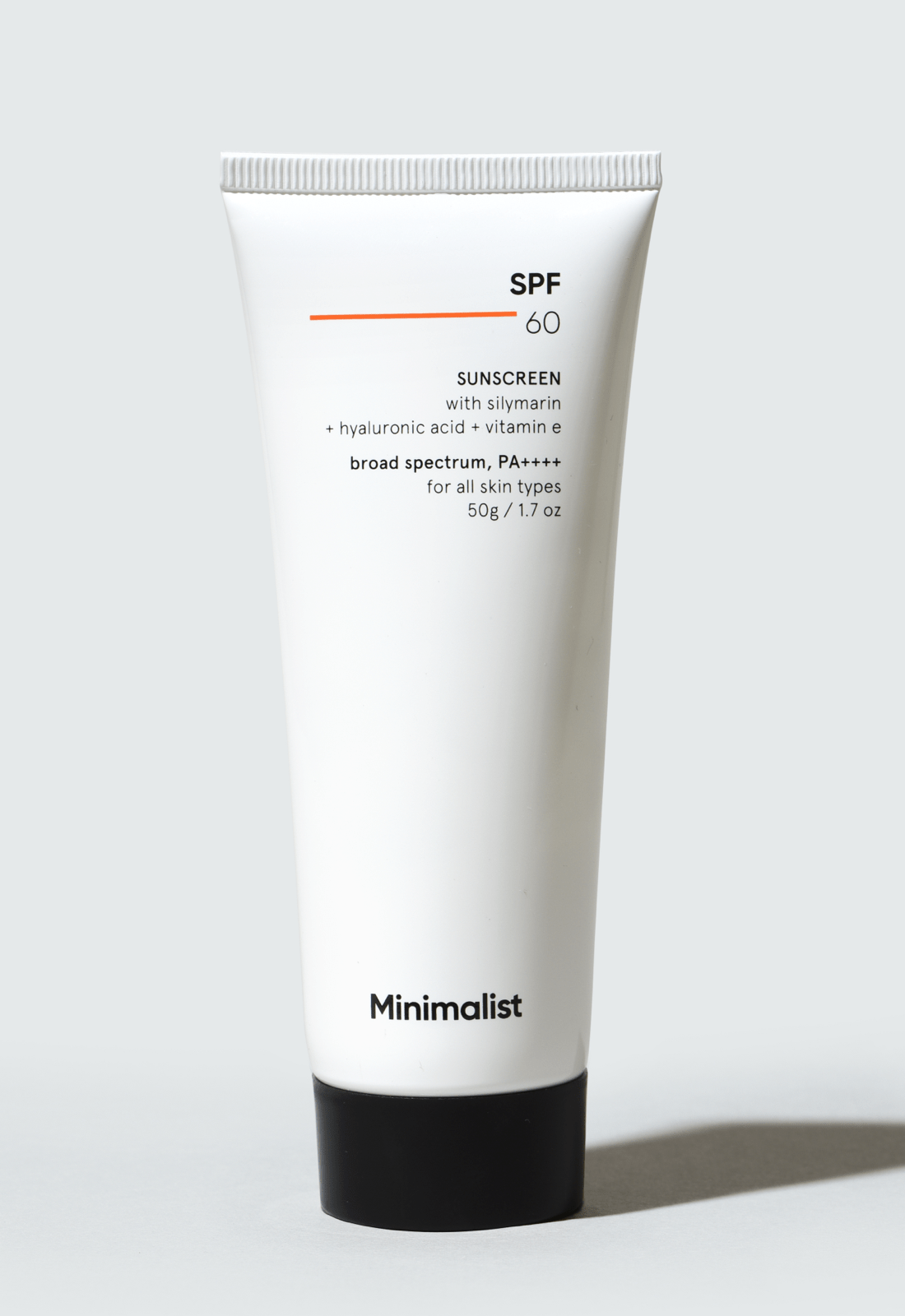 Minimalist SPF 60 Sunscreen with Silymarin Broad Spectrum Protection