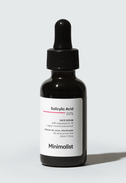 Minimalist Salicylic Acid 2% Face Serum for Acne and Blackheads