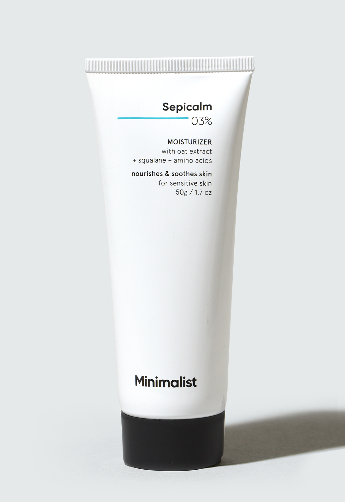 Lightweight Minimalist Sepicalm 3% Oat Moisturizer for Sensitive Acne-Prone Skin