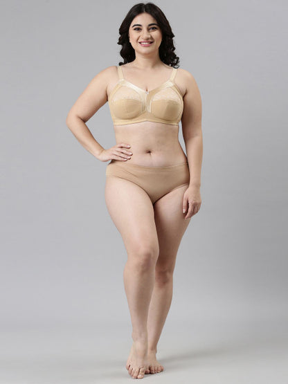 Enamor Non-Padded Wirefree Full Coverage Super Contouring M-Frame Full Support Bra