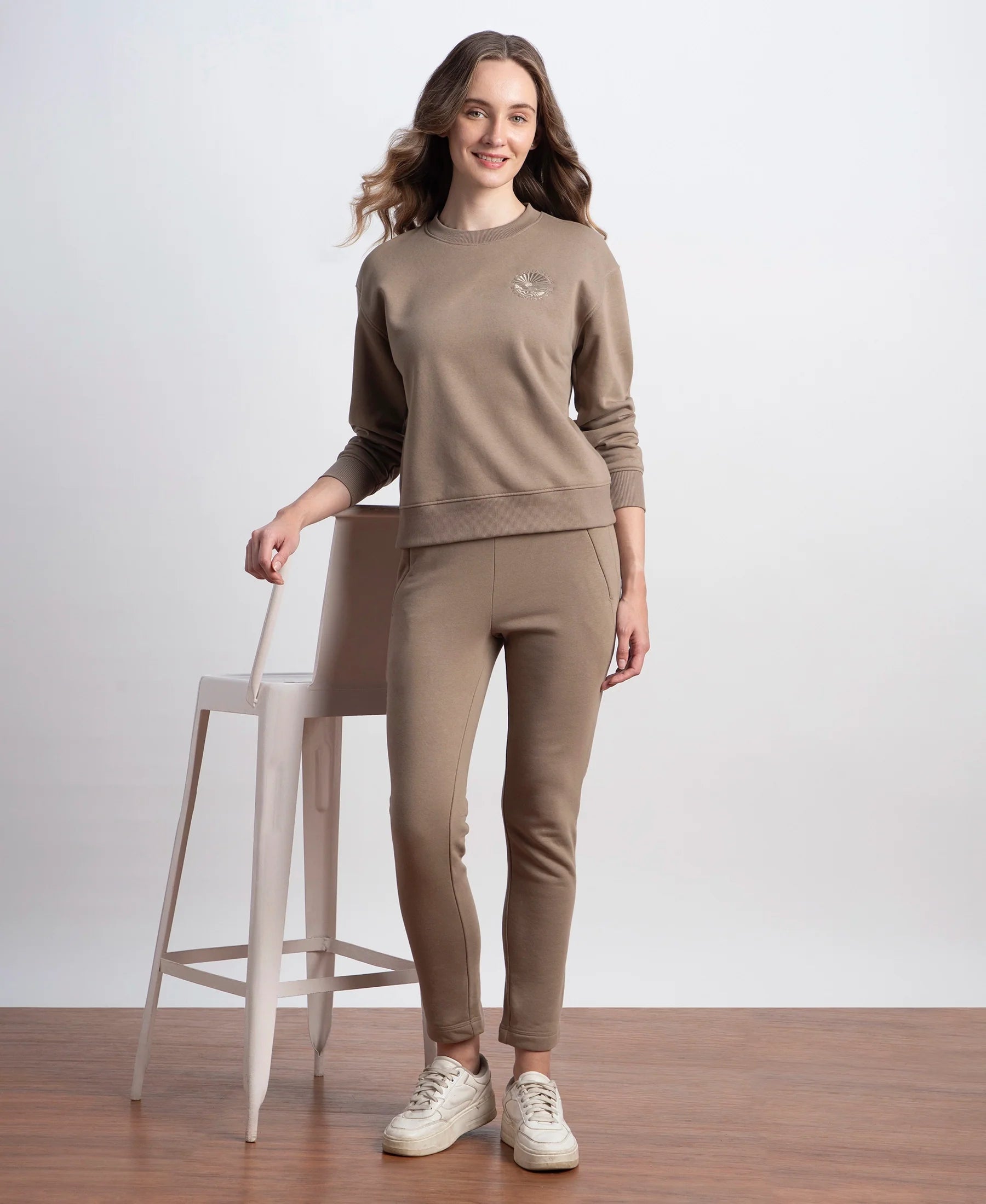 Jockey Super Combed Cotton Rich Fleece Straight Fit Trackpants, Zipper Pockets