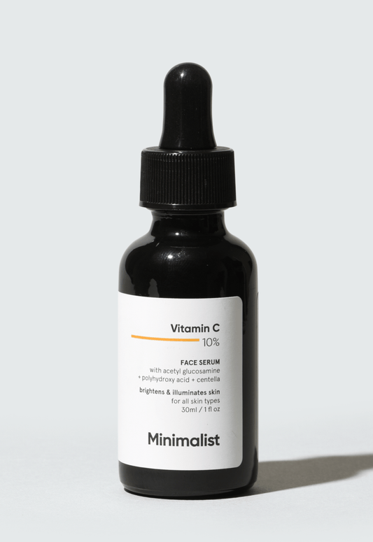 Minimalist Vitamin C 10% Face Serum for Brighter Glowing Skin