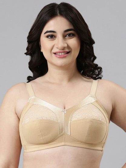 Enamor Non-Padded Wirefree Full Coverage Super Contouring M-Frame Full Support Bra