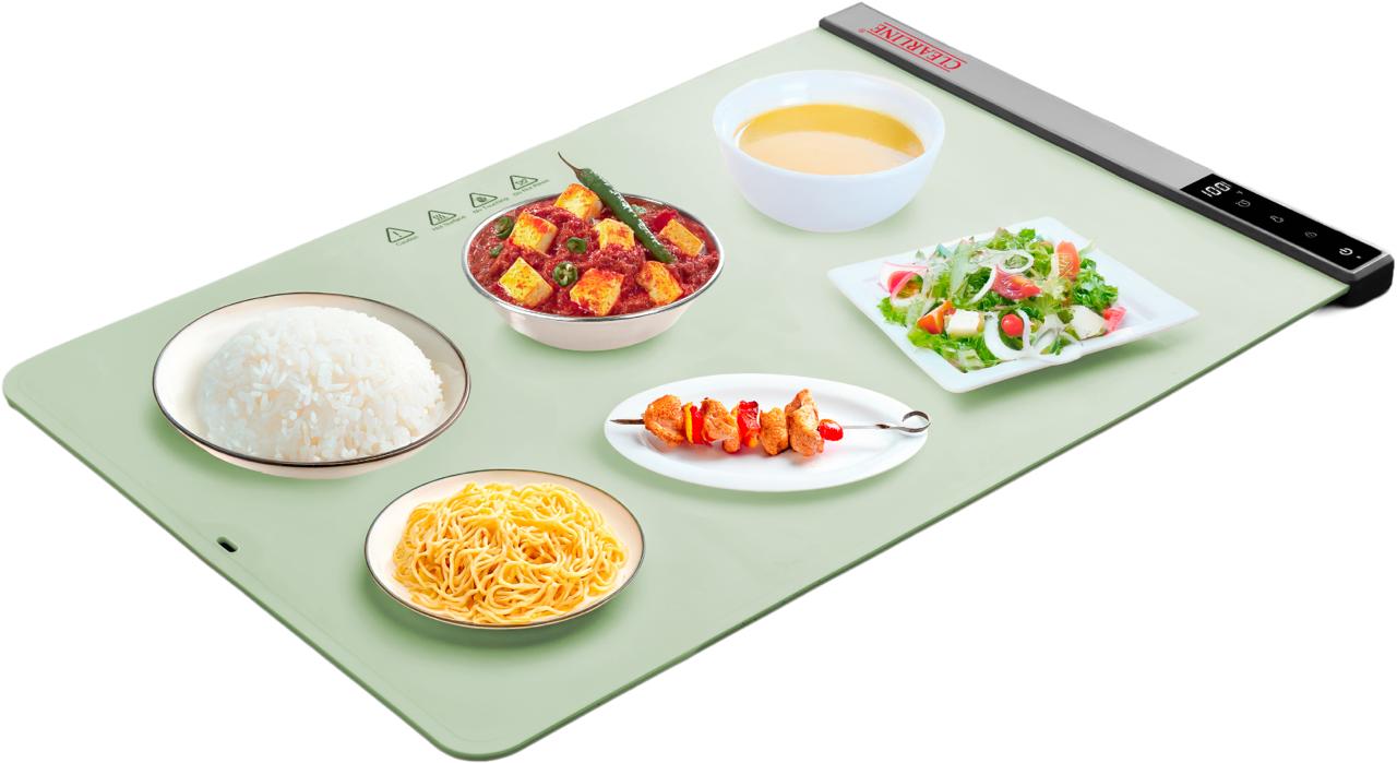 Clearline Flexible Foldable Food Warming Mat Sage Green 400W 28x16