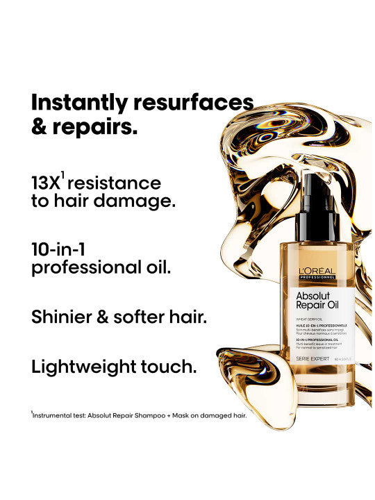 L'Oreal Professionnel Absolut Repair 10-in-1 Multi-Benefit Dry Hair Serum