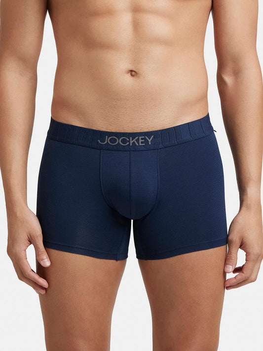 Jockey Men's Supima Cotton Stretch Solid Trunk, Ultrasoft Waistband, IC32