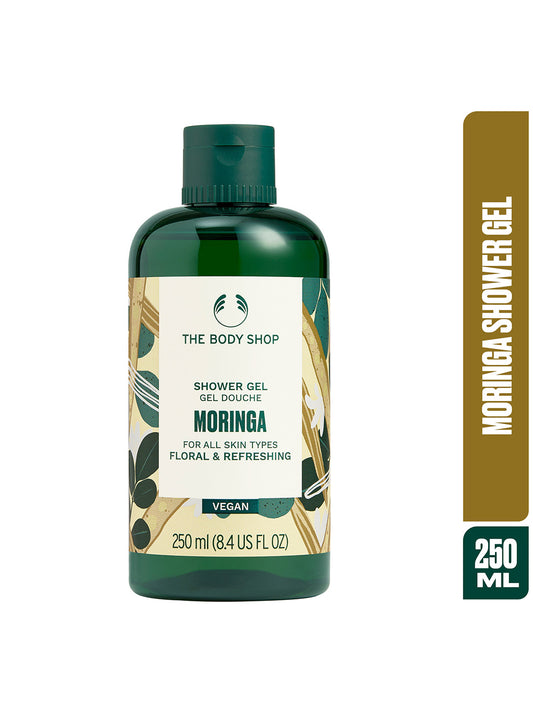 THE BODY SHOP Moringa Floral Refreshing Shower Gel 250ml for Soft Skin