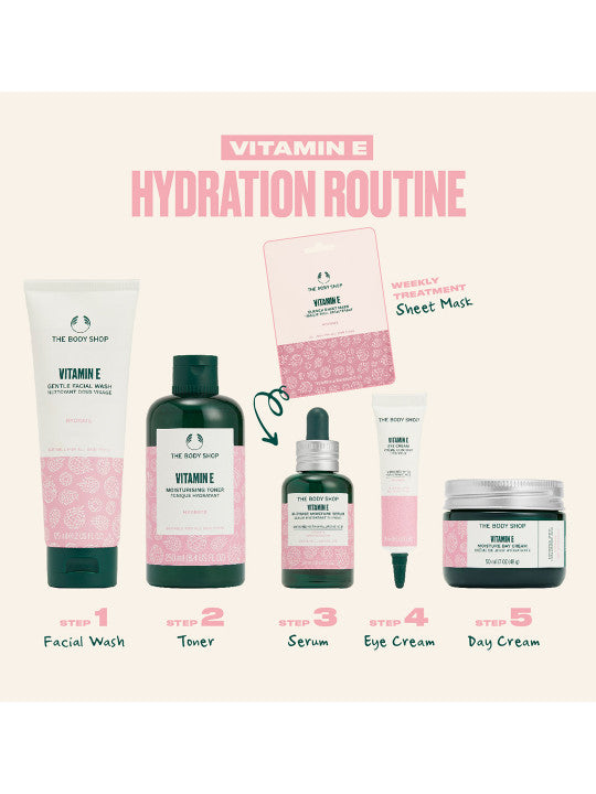 The Body Shop Vitamin E Gentle Face Wash Hydrating Cleanser 125ml