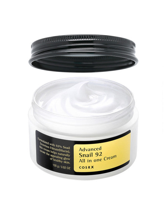 COSRX Advanced Snail 92 All-in-One Cream: 92% Snail Mucin, Intense Hydration & Repair