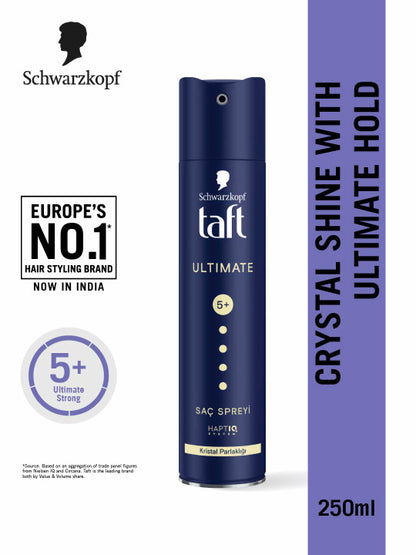 Schwarzkopf Taft Ultimate Hair Spray for Crystal Shine Mega Hold