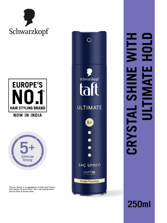 Schwarzkopf Taft Ultimate Hair Spray Crystal Shine Mega Hold 250ml