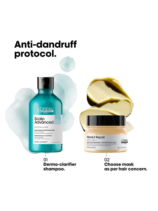 L'Oreal Professionnel Scalp Advanced Anti-Dandruff Dermo-Clarifier Shampoo 300ml