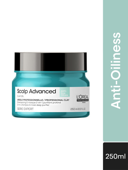 L'Oréal Professionnel Scalp Advanced Anti-Oiliness 2-In-1 Shampoo and Masque 250ml