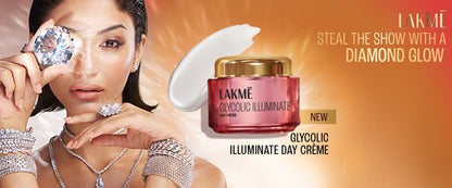 Lakme Glycolic Illuminate Day Cream for Radiant, Even Tone Skin, 50g