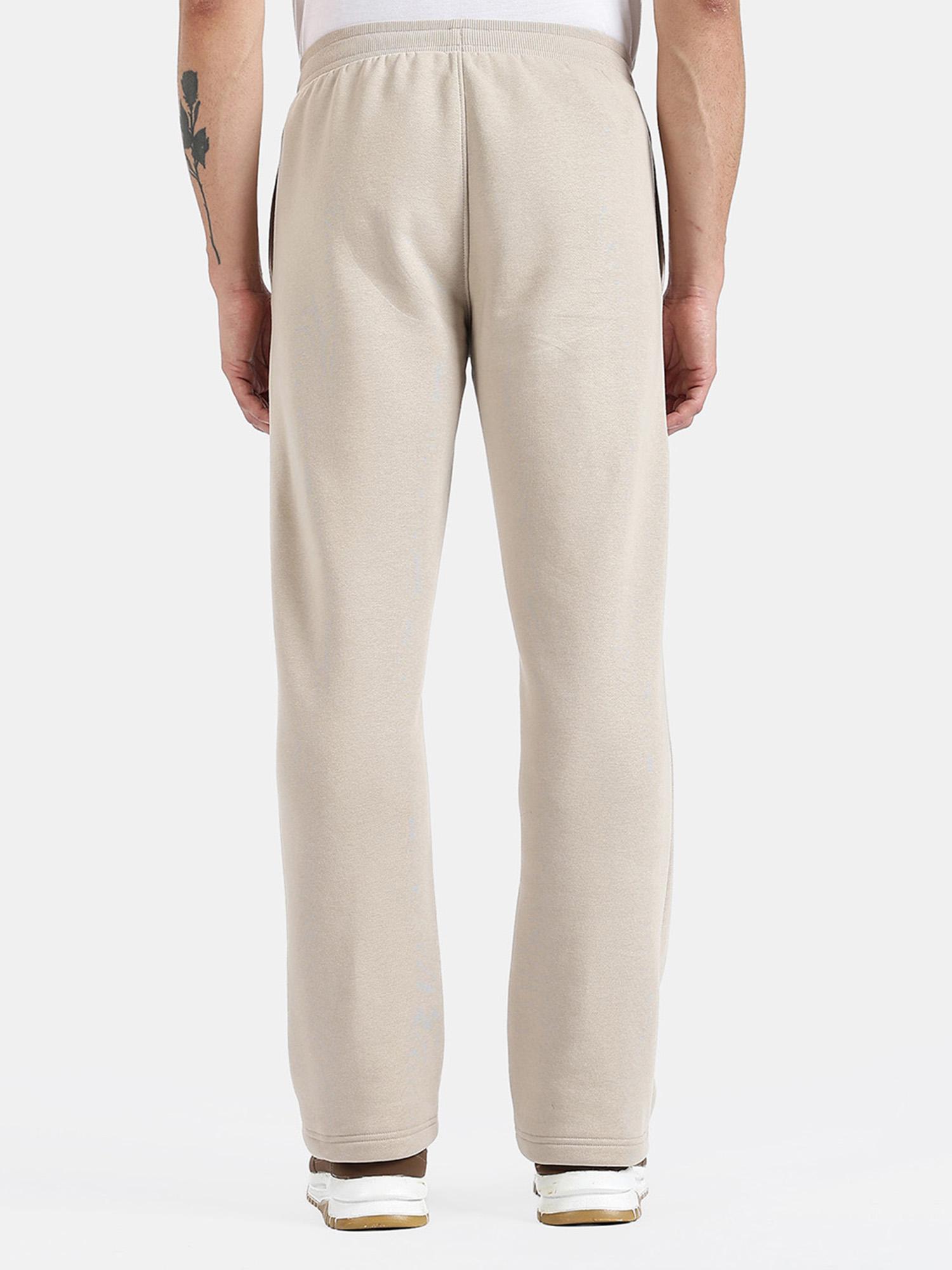 Jockey UM78 Men's Super Combed Cotton Rich Fleece Trackpants - Pure Cashmere Beige