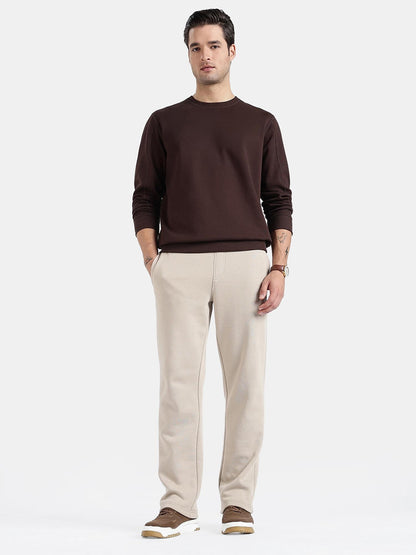 Jockey UM78 Men's Super Combed Cotton Rich Fleece Trackpants - Pure Cashmere Beige