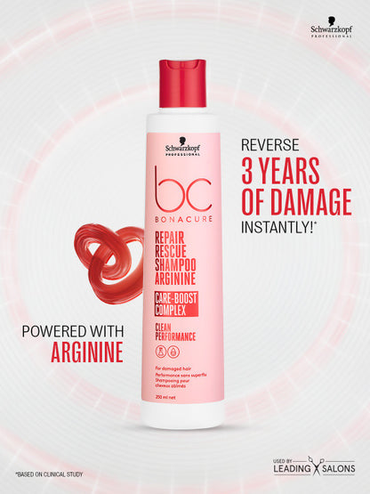 Schwarzkopf Professional Bonacure Repair Rescue Arginine Shampoo for Dry Hair
