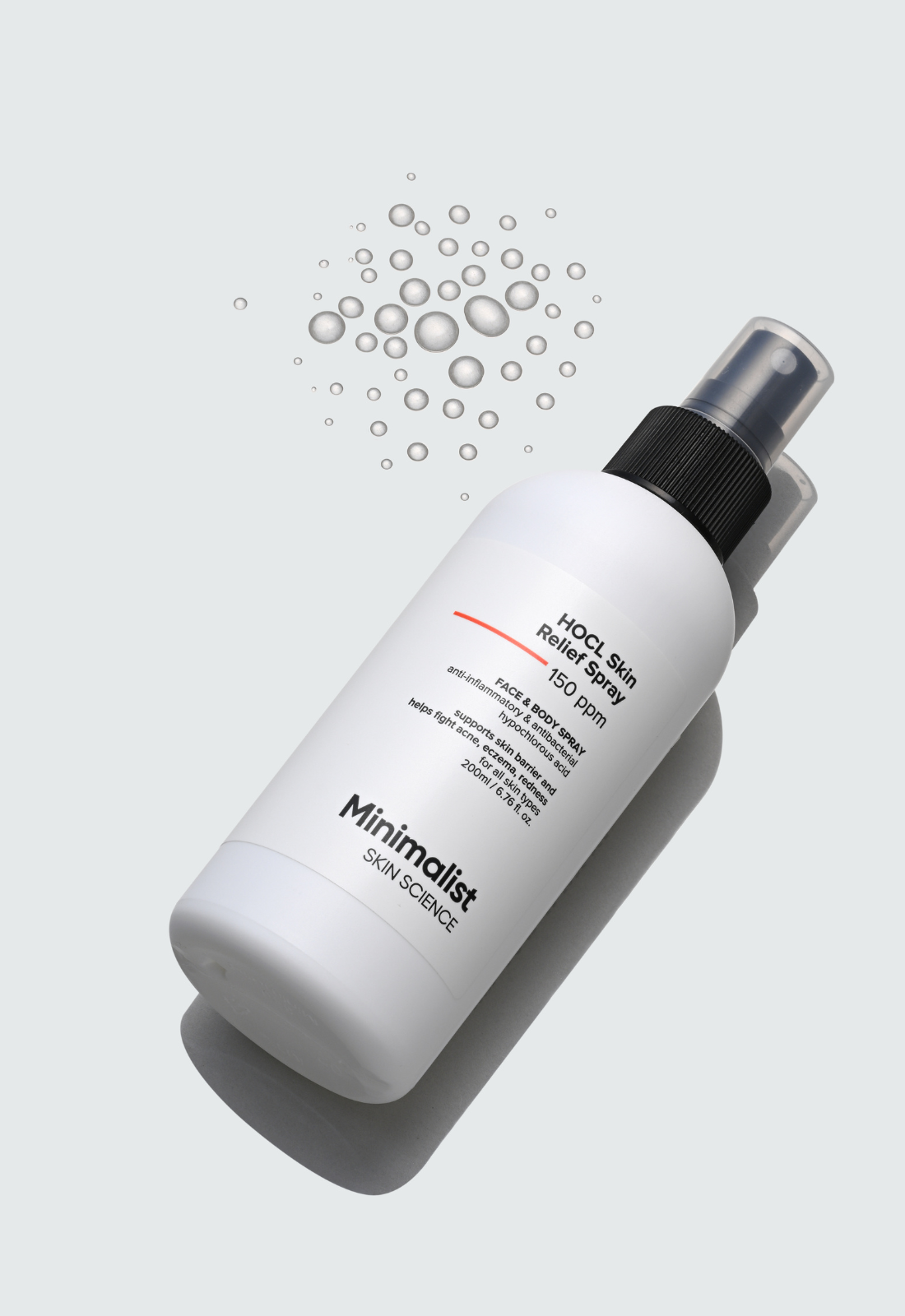 Minimalist HOCL Skin Relief Spray 150ppm Soothing Face and Body Toner