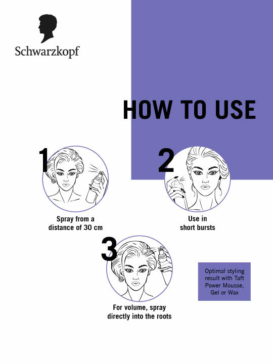 Schwarzkopf Taft Ultimate Hair Spray Crystal Shine Mega Hold 250ml
