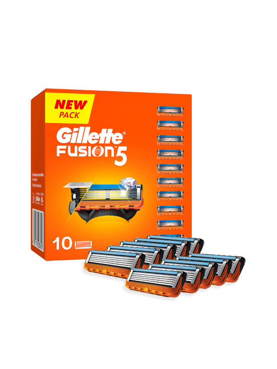 Gillette Fusion5 Men's Razor Blade Cartridges, 10-Count for Smooth Shaving