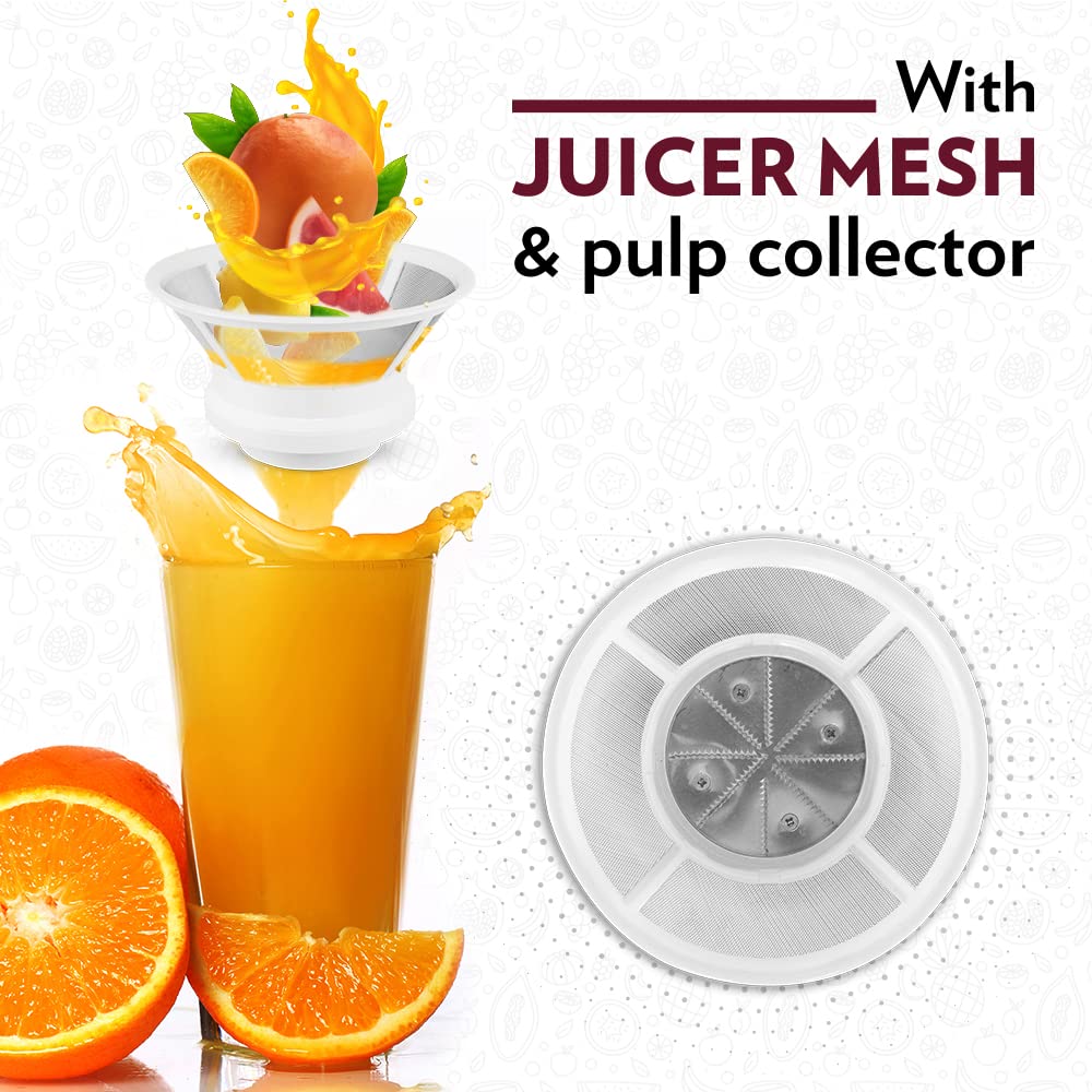 Borosil Primus II 500W Multi-Functional Juicer Mixer Grinder Appliance