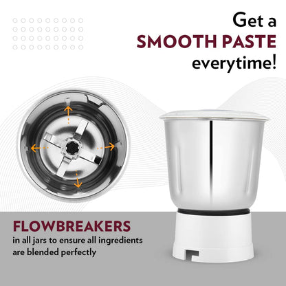 Borosil Primus II 500W Multi-Functional Juicer Mixer Grinder Appliance