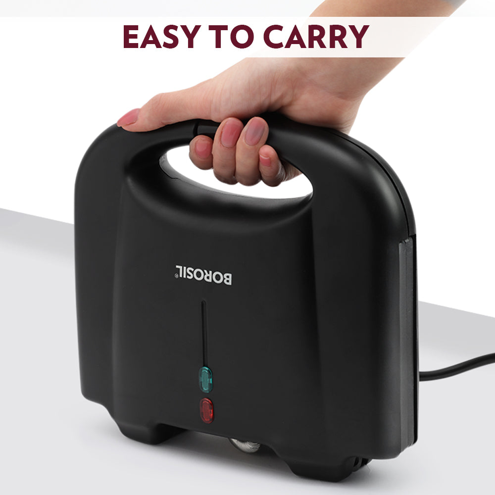 Borosil Klassy Stainless Steel Non-Stick Sandwich Maker for Quick Meals