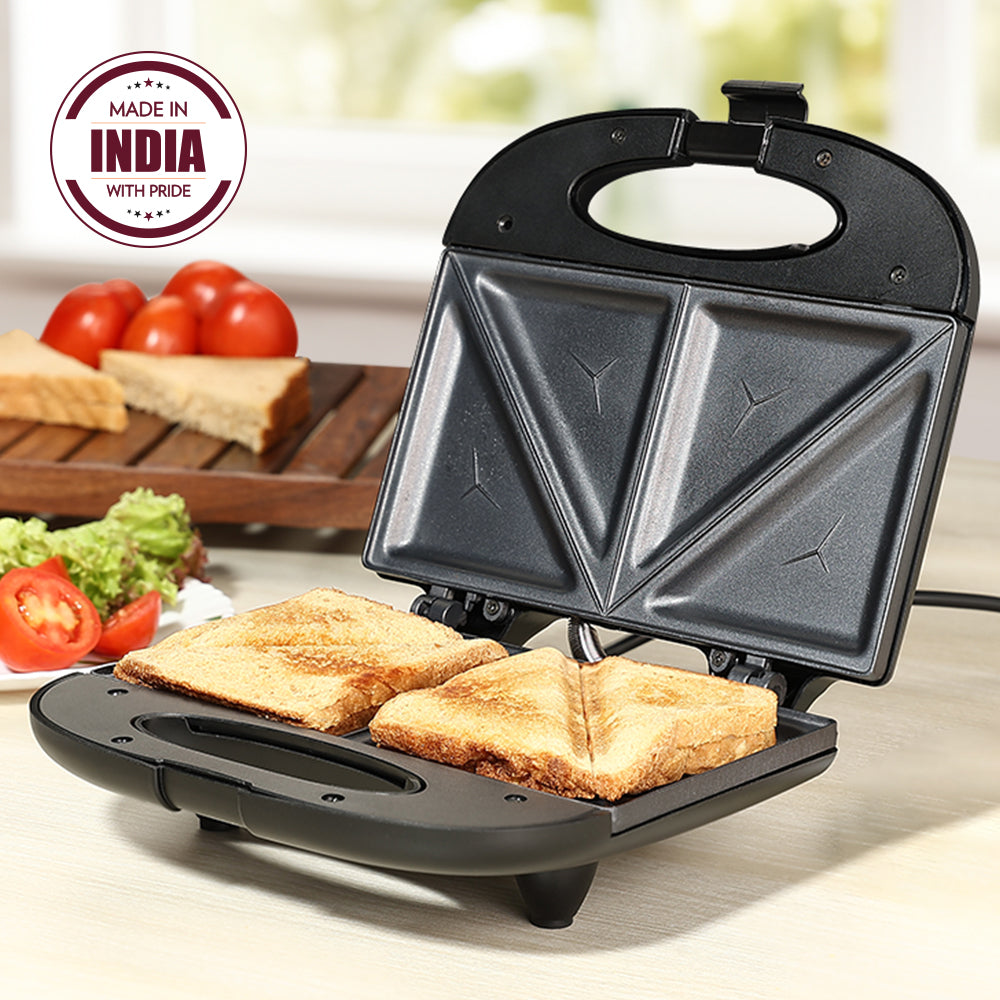 Borosil Klassy Stainless Steel Non-Stick Sandwich Maker for Quick Meals