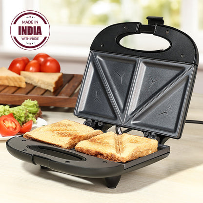 Borosil Klassy Stainless Steel Non-Stick Sandwich Maker for Quick Meals