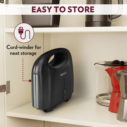 Borosil Klassy Stainless Steel Non-Stick Sandwich Maker for Quick Meals