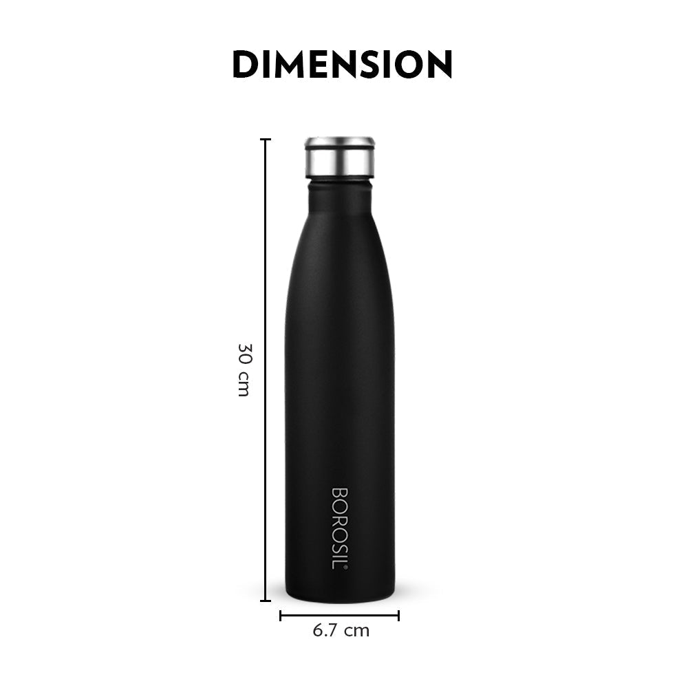 Borosil Fresh 900ml Stainless Steel Leak Proof Water Bottle