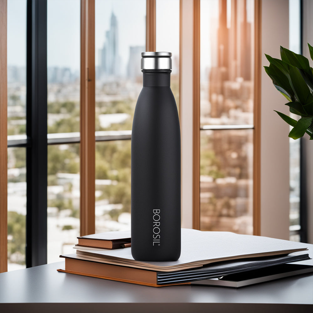 Borosil Fresh 900ml Stainless Steel Leak Proof Water Bottle