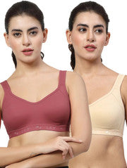 Enamor SB20 Women's Supportive Non-Padded Sports Bra for Active Lifestyles