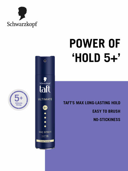 Schwarzkopf Taft Ultimate Hair Spray for Crystal Shine Mega Hold