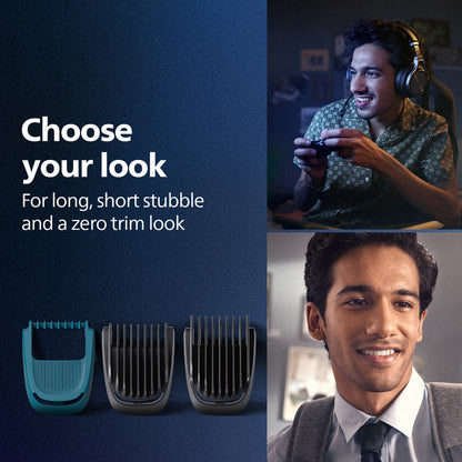 Philips BT1233/18 DuraPower Skin Safe Cordless Beard Trimmer Blue