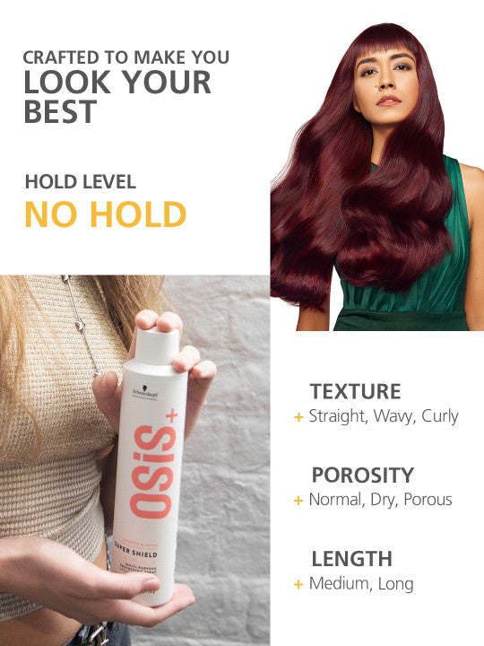 Schwarzkopf Professional OSiS+ Super Shield Heat Protection Hair Spray 300ml
