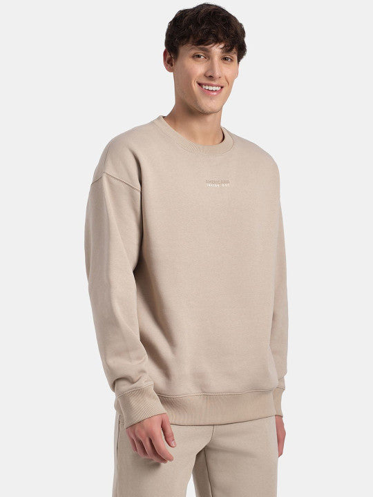 Jockey Super Combed Cotton Graphic Print Fleece Sweatshirt with StayWarm Technology