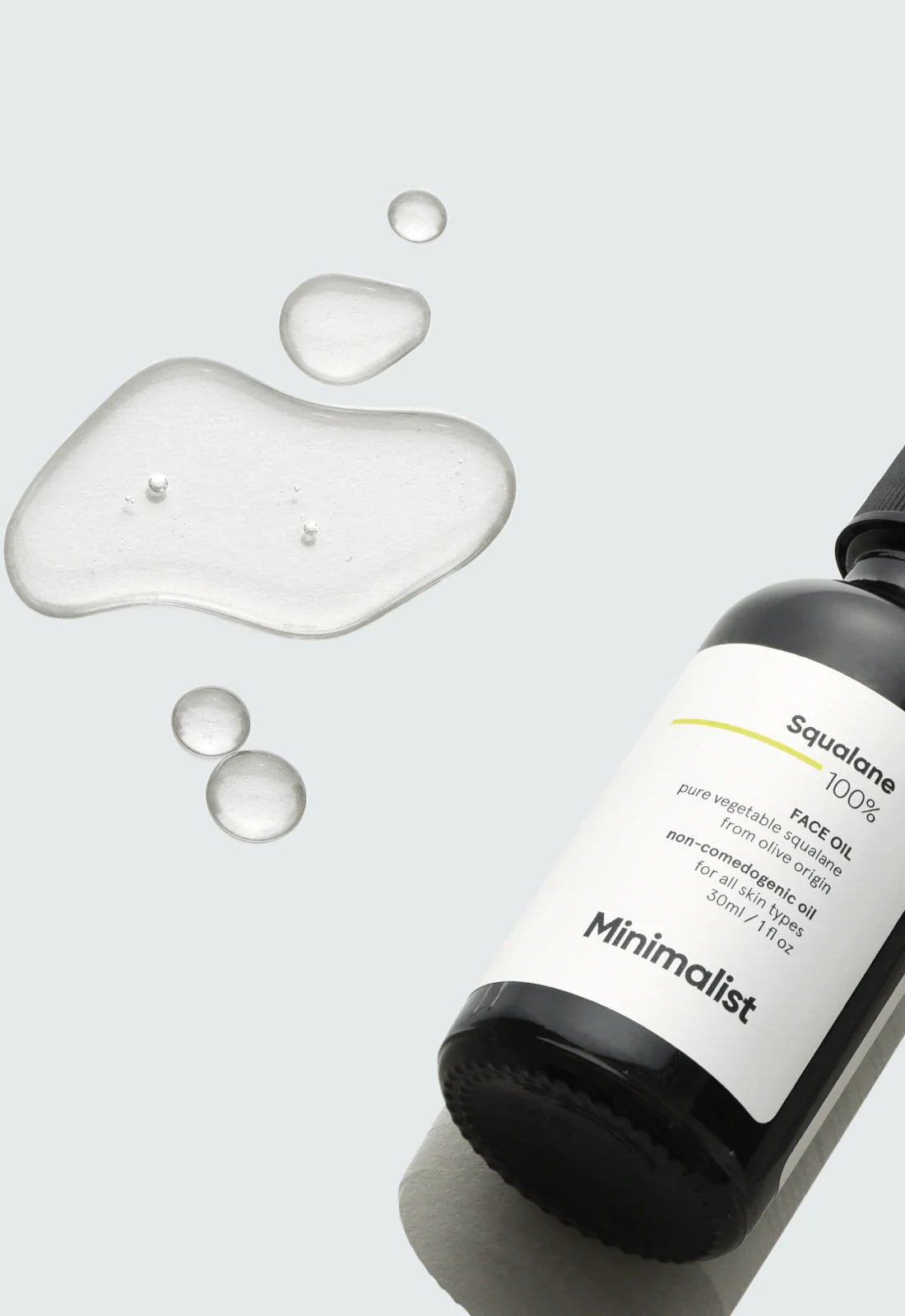 Minimalist Squalane 100% Face Oil for Lightweight Skin Hydration