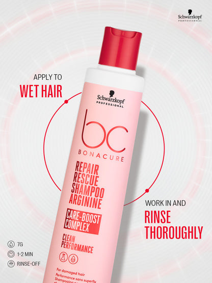 Schwarzkopf Professional Bonacure Repair Rescue Arginine Shampoo for Dry Hair