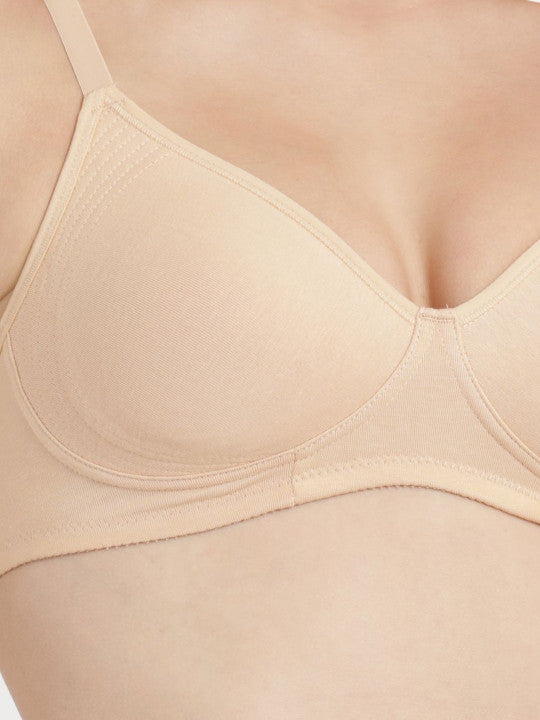 Enamor Non-Padded Wirefree High Coverage Stretch Cotton Everyday Bra A042