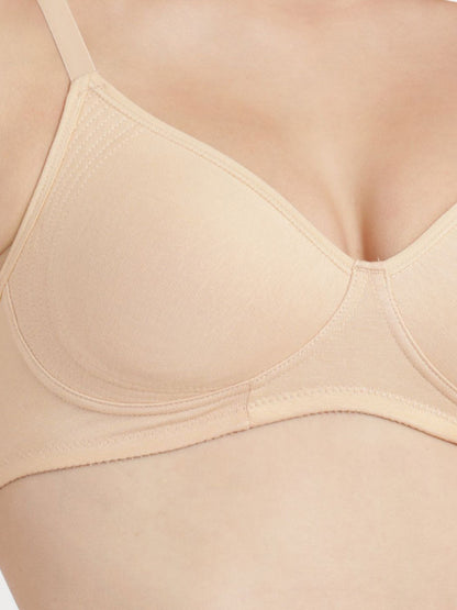 Enamor Non-Padded Wirefree High Coverage Stretch Cotton Everyday Bra A042