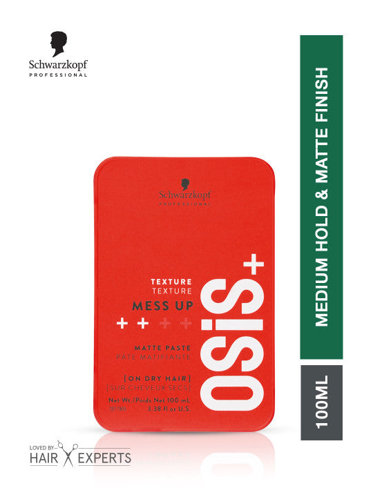 Schwarzkopf Professional OSiS+ Mess Up Matte Paste Hair Wax 100ml